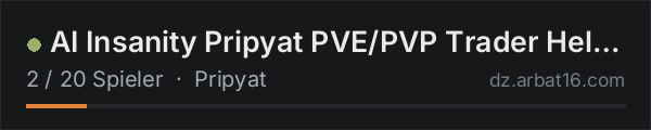 AI Insanity Pripyat PVE/PVP Trader Helis AI Combatants in der DayZ-Serverliste von AR16