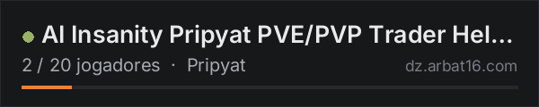 AI Insanity Pripyat PVE/PVP Trader Helis AI Combatants na lista de servidores de DayZ da AR16