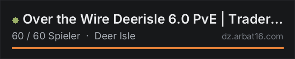 Over the Wire Deerisle 6.0 PvE | Traders | Terje | Ai | Bosses in der DayZ-Serverliste von AR16