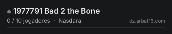1977791 Bad 2 the Bone na lista de servidores de DayZ da AR16