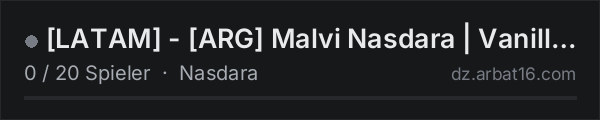 LATAM - ARG Malvi Nasdara | Vanilla | 1PP | MAX 5 in der DayZ-Serverliste von AR16