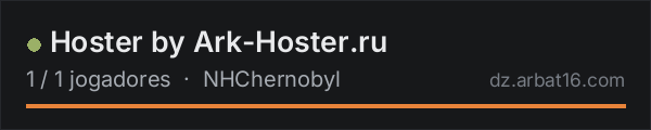 Hoster by Ark-Hoster.ru na lista de servidores de DayZ da AR16