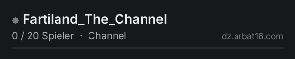 Fartiland_The_Channel in der DayZ-Serverliste von AR16