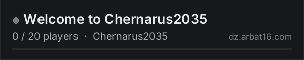 Welcome to Chernarus2035 on the AR16 DayZ server list