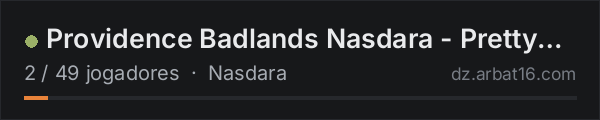 Providence Badlands Nasdara - Pretty Vanilla na lista de servidores de DayZ da AR16