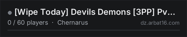 [Wipe Today] Devils Demons [3PP] PvP + Events + Trader + Helis on the AR16 DayZ server list
