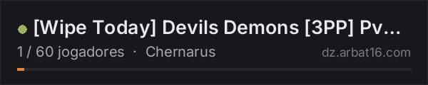 [Wipe Today] Devils Demons [3PP] PvP + Events + Trader + Helis na lista de servidores de DayZ da AR16