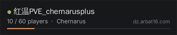 红温PVE_chernarusplus on the AR16 DayZ server list