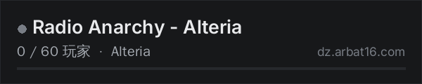 AR16 DayZ 服务器列表中的 Radio Anarchy - Alteria