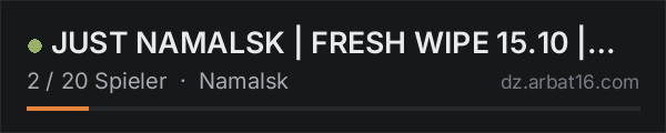 JUST NAMALSK | FRESH WIPE 15.10 | WEEKEND RAID | C4 GATE ONLY in der DayZ-Serverliste von AR16