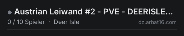 Austrian Leiwand #2 - PVE - DEERISLE - NO TRAIER - AI in der DayZ-Serverliste von AR16