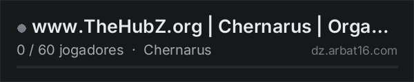 www.TheHubZ.org | Chernarus | OrganicRP | 1PP na lista de servidores de DayZ da AR16