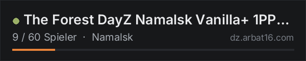 The Forest DayZ Namalsk Vanilla+ 1PP - WIPED October 22 in der DayZ-Serverliste von AR16