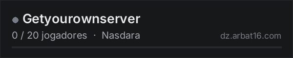 Getyourownserver na lista de servidores de DayZ da AR16