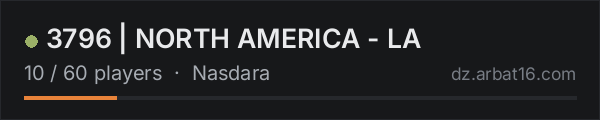 3796 | NORTH AMERICA - LA on the AR16 DayZ server list