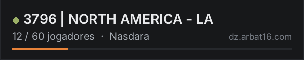 3796 | NORTH AMERICA - LA na lista de servidores de DayZ da AR16