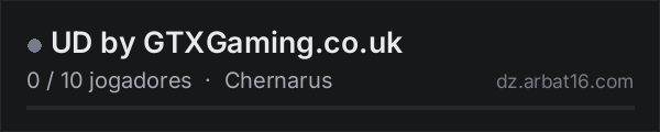 UD by GTXGaming.co.uk na lista de servidores de DayZ da AR16