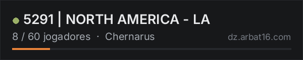 5291 | NORTH AMERICA - LA na lista de servidores de DayZ da AR16