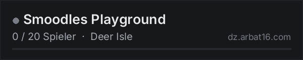 Smoodles Playground in der DayZ-Serverliste von AR16