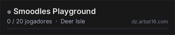 Smoodles Playground na lista de servidores de DayZ da AR16