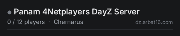 Panam 4Netplayers DayZ Server on the AR16 DayZ server list