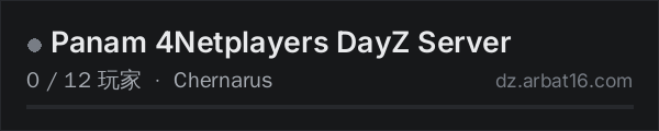 AR16 DayZ 服务器列表中的 Panam 4Netplayers DayZ Server