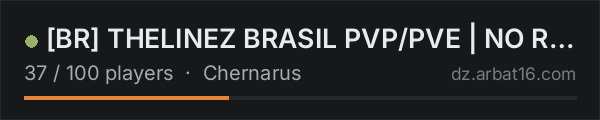 [BR] THELINEZ BRASIL PVP/PVE | NO RAID | on the AR16 DayZ server list