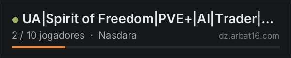 UA|Spirit of Freedom|PVE+|AI|Trader|Quests|Missions na lista de servidores de DayZ da AR16