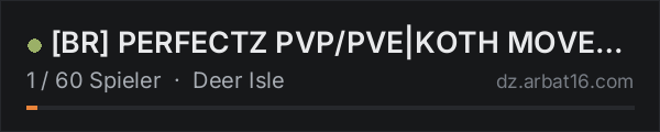 [BR] PERFECTZ PVP/PVE|KOTH MOVEL|BUNKER|AIRDROP|WIPE 18/10 in der DayZ-Serverliste von AR16