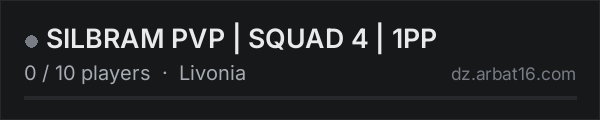 SILBRAM PVP | SQUAD 4 | 1PP on the AR16 DayZ server list