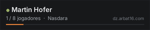 Martin Hofer na lista de servidores de DayZ da AR16