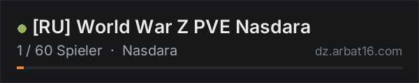 RU World War Z PVE Nasdara in der DayZ-Serverliste von AR16