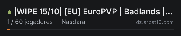 |WIPE 15/10| [EU] EuroPVP | Badlands | NO party | Vanilla+ na lista de servidores de DayZ da AR16