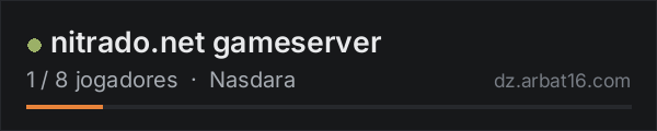 nitrado.net gameserver na lista de servidores de DayZ da AR16