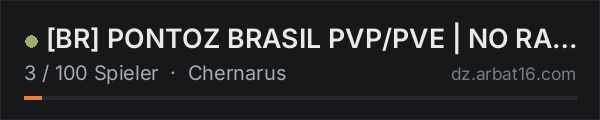 BR PONTOZ BRASIL PVP/PVE | NO RAID | HELI | AIRDROP | KOTH in der DayZ-Serverliste von AR16