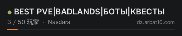 AR16 DayZ 服务器列表中的 BEST PVE|BADLANDS|БОТЫ|КВЕСТЫ