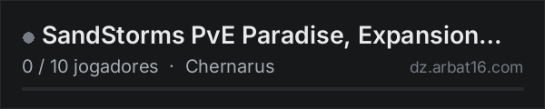 SandStorms PvE Paradise, Expansion Bundle, discord.gg/jEgqvHPp3 na lista de servidores de DayZ da AR16