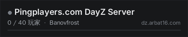 AR16 DayZ 服务器列表中的 Pingplayers.com DayZ Server