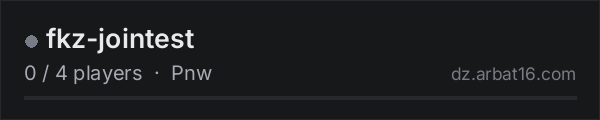 fkz-jointest on the AR16 DayZ server list