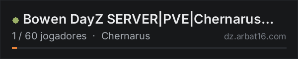 Bowen DayZ SERVER|PVE|Chernarus HALLOWEEN Hardcore|AI|Fresh Oct na lista de servidores de DayZ da AR16