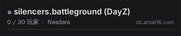 AR16 DayZ 服务器列表中的 silencers.battleground (DayZ)