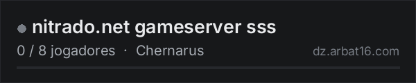 nitrado.net gameserver sss na lista de servidores de DayZ da AR16
