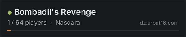 Bombadil's Revenge on the AR16 DayZ server list