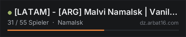 [LATAM] - [ARG] Malvi Namalsk | Vanilla - NO BASES - 1PP 4Max in der DayZ-Serverliste von AR16