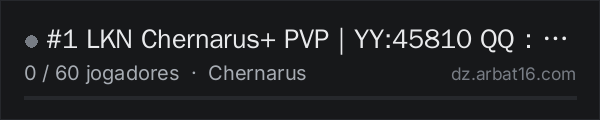 #1 LKN Chernarus+ PVP｜YY:45810 QQ：602234948 na lista de servidores de DayZ da AR16