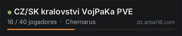 CZ/SK kralovstvi VojPaKa PVE na lista de servidores de DayZ da AR16