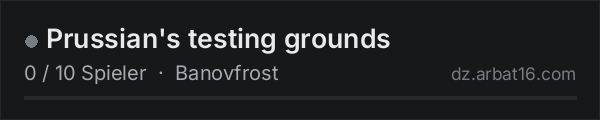 Prussian's testing grounds in der DayZ-Serverliste von AR16