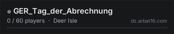 GER_Tag_der_Abrechnung on the AR16 DayZ server list