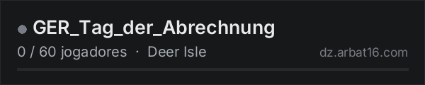 GER_Tag_der_Abrechnung na lista de servidores de DayZ da AR16