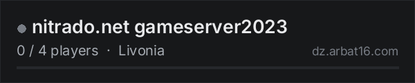 nitrado.net gameserver2023 on the AR16 DayZ server list
